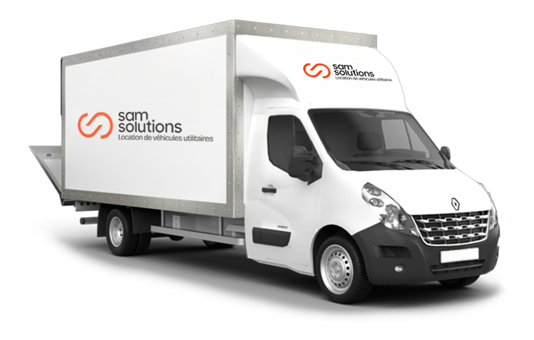 Location camion 20m³ avec hayon – Renault Master | SamSolutions.fr
